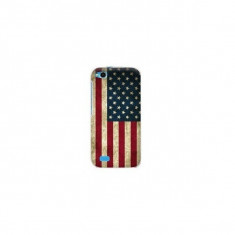 Capac de protectie din plastic solid, steagul Americii, pentru Allview V1 Viper foto