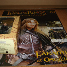 1233.Figurina din plumb - LOTR - FARAMIR at Osgiliath + revista scara 1:29