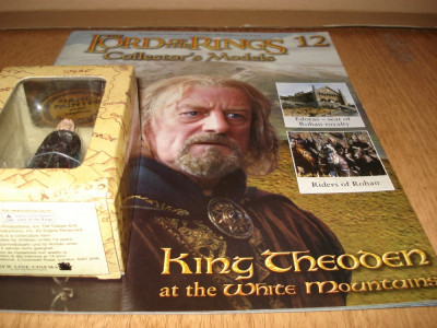 Figurina din plumb pictata manual - LOTR - KING THEODEN 1:29 foto