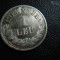 MONEDA 1 LEU1873 argint FOARTE BUNA LUCIU .RRR !