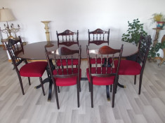 Salon / dinning - set pentru sufragerie - masa cu 6 scaune foto