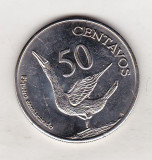 Bnk mnd Galapagos 50 centavos 2008 unc , pasare, America Centrala si de Sud