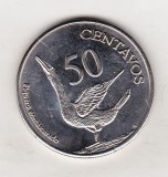 bnk mnd Galapagos 50 centavos 2008 unc , pasare