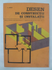 Desen de constructii si instalatii, manual licee industriale de constructii foto