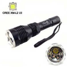 Lanterna de vanatoare UniqueFire cu Led Cree XM-L2 U3 cu 1 Mod - Set foto