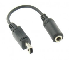 Mini USB adaptor tip B la audio Jack 3.5mm 49142 foto