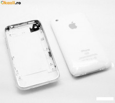 Carcasa spate si rama metalica iPhone 3GS 32gb white foto