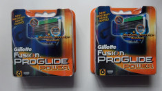 Rezerve aparat Gillette Fusion Proglide Power SET 6 Originale Sigilate la blister 75 lei, pt aparat cu baterie foto