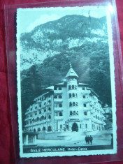 Ilustrata Baile Herculane -Hotel Cerna , circ. 1945 , cenzurata foto