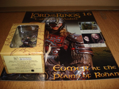 Figurina din plumb - LOTR - EOMER at the Plaines of Rohan + revista 1:29 foto