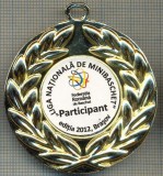 ATAM2001 MEDALIE 295 - PARTICIPANT - LIGA NATIONALA DE MINIBASCHET -EDITIA 2012, BRASOV - FEDERATIA ROMANA DE BASCHET -starea care se vede