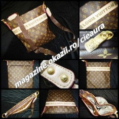 BORSETA BARBATI UMAR SOLD FIRMA LOUIS VUITTON PIELE ECOLOGICA 4 COMPARTIMENTE foto