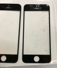 Sticla geam glass iPhone 5 5c 5s negru foto
