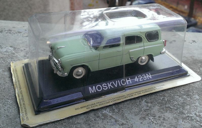 Macheta Moskvitch 423N Break 1960 - DeAgostini Masini de Legenda 1/43