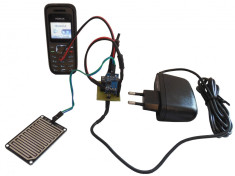Senzor / detector de ploaie / apa / inundatie / nivel, cu apelare GSM (cand detecteaza prezenta apei, te suna pe numarul tau de telefon) ARDUINO foto