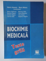 BIOCHIMIE MEDICALA , TESTE GRILA de VALERIU ATANASIU si MARIA MOHORA , BUCURESTI 2010 foto