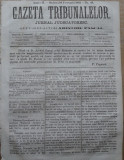 Gazeta tribunalelor , nr. 49 , an 1 , 1861