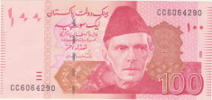 PAKISTAN - 100 rupees (rupii) 2010 UNC foto