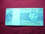 Bancnota 5 cruzeiros Brazilia 1973 , are o lipitura