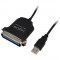 LogiLink Cablu convertor Logilink AU0003C, USB tata la PARALEL tata 1.5 m