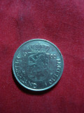 Moneda 1 Gulden Comemorativa -Incoronarea R. Iuliana1960 Olanda , Ni