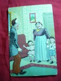 Ilustrata comica -In Familie ,interbelica