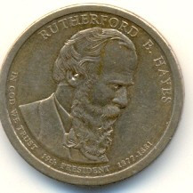 SUA 1 dollar 2011 P=RUTHERFORD B HAYES foto