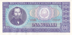 Bancnota Romania 100 Lei 1966 - P97 UNC foto