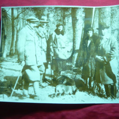 Fotografie de presa - Regele Boris al Bulgariei si Printul Wurttenbergului -la Vanatoare 1933