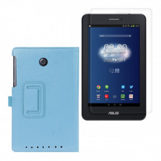 Husa tip stand ptr.ASUS FonePad ME175CG *ICE BLUE* + Folie protectie ecran+Touch Pen GRATIS foto