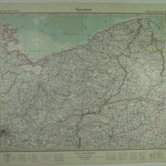 HARTA VECHE - POMMERN - DIN STIELERS HAND ATLAS - 1928