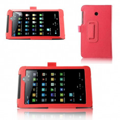 Husa tip stand ptr. Asus FonePad 7 FE170CG / FE7010CG 7&amp;quot; *RED*+Folie protectie ecran+Touch Pen GRATIS foto