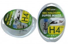 BEC HALOGEN SUPER WHITE H4 12V P43 60/55W, SET 2 BUC foto