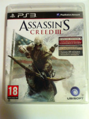 vand jocuri ps3,playstation 3,aventura,actiune,sport,ASSASSINS CREED 3 foto