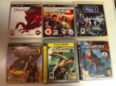 vand jocuri ps3,playstation 3,aventura,actiune,sport,horror, PACHET DE 9 BUC foto