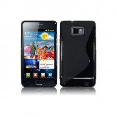 Husa Samsung i9100 Galaxy S2 S-Line silicon negru / negru (TPU) foto