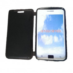 Husa Samsung i9100 Galaxy S2 silicon book style negru transparent foto