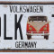Placuta (placa) de inmatriculare decorativa - numar de inmatriculare - Volkswagen T2 -