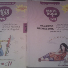 ,ALGEBRA,GEOMETRI ,EDITURA PARALELA 45,MATE 2000+,MANUAL CLASA VII,PARTEA 1+2