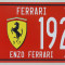 Placuta (placa) de inmatriculare decorativa - numar de inmatriculare - Ferrari -