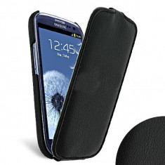 Husa Samsung i9300 Galaxy S3 flip style slim neagra foto