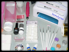 KIT PROFESIONAL UNGHII CU GEL - PRODUSE GERMANIA + CADOU - LIVRARE GRATUITA!!! foto