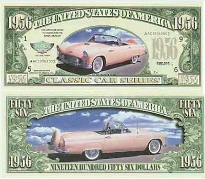 USA 1956 Dollars Thunderbird UNC foto