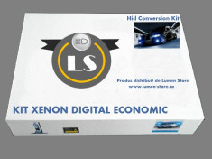 Kit Xenon ,Digital Economic H1 , H3 , H4-2 , H7 , H11 6000k - LICHIDARE STOC foto