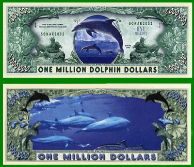 USA 1 Million Dollars Delfin UNC foto
