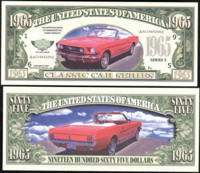 USA 1965 Dollars Mustang UNC foto