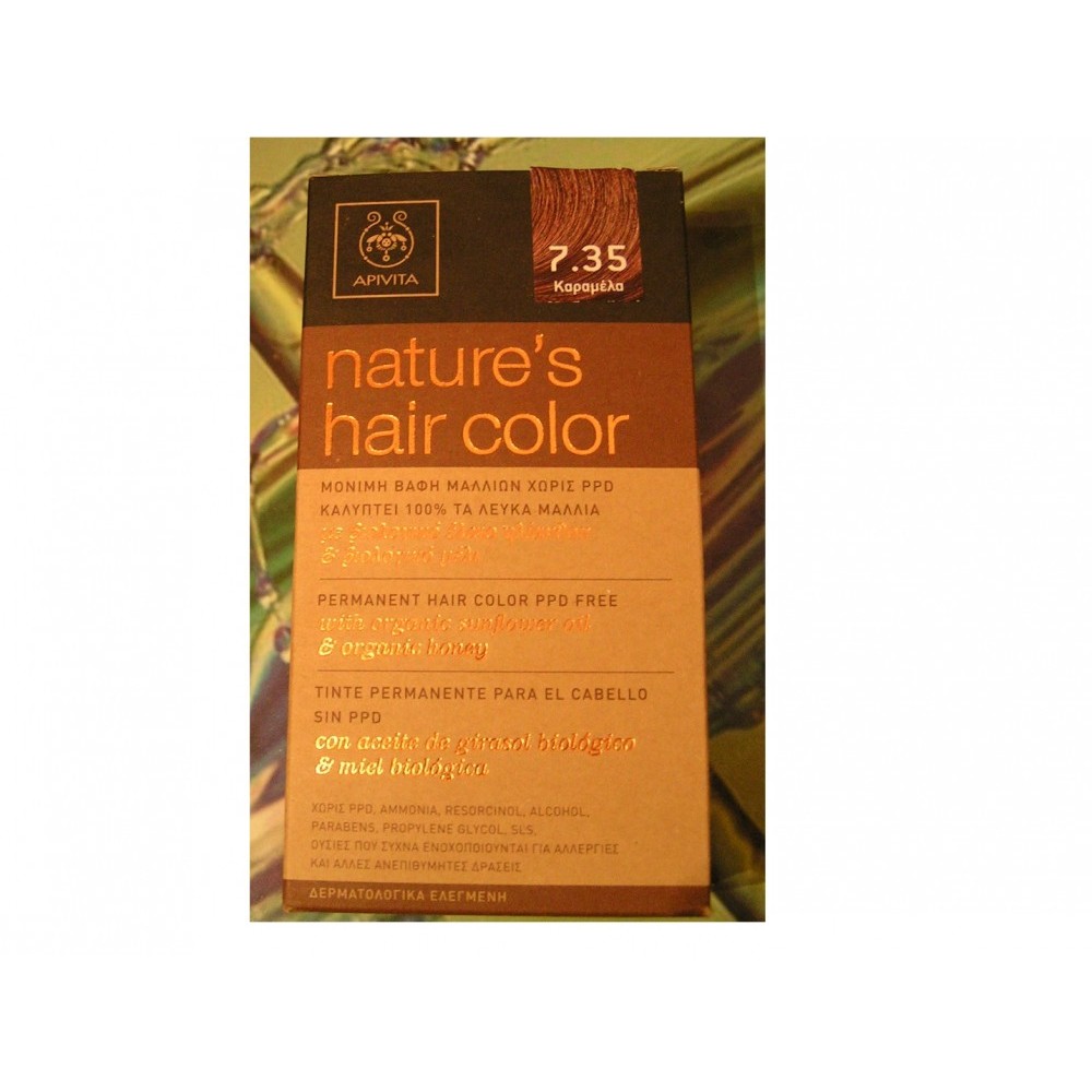 Apivita Natures Hair Color Culoare 735 Caramel Arhiva Okaziiro