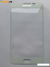 Geam sticla glass Samsung Note 1 N7000 i9220 alb ORIGINAL foto