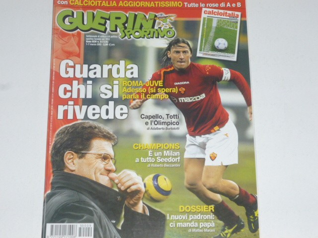 Revista fotbal GUERIN SPORTIVO (Italia) 01-07.03.2005