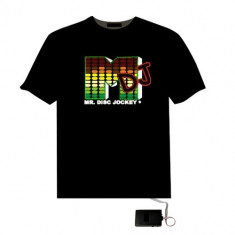 Tricou luminescent cu egalizator Mr. Disc Jockey foto